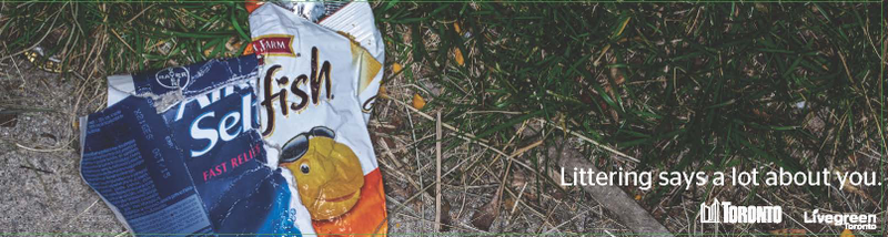 Illustration for article titled Clever ads piece together trash to make fun of people who litter